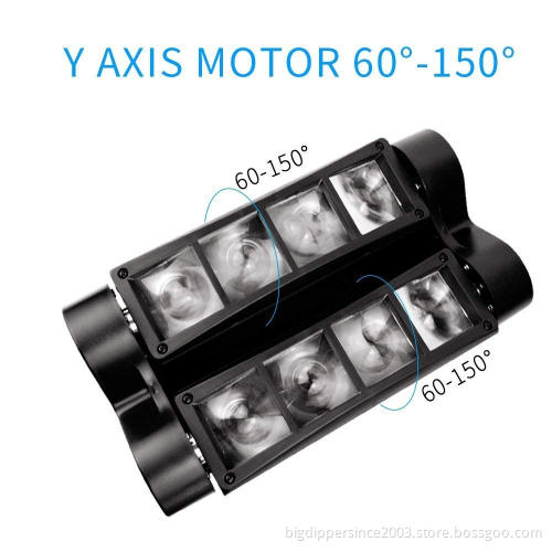 Rotating Moving Head LED Stage Effect Lamp RGBW smart Mini Spider Stage Beam Light for Disco KTV Club Party